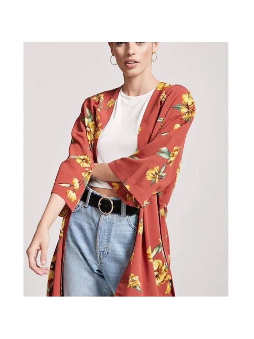Forever 21 Rust Cardigan Size Small